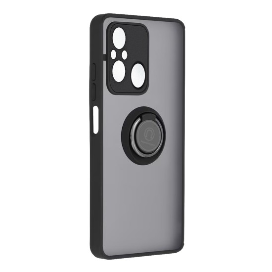 Case with Support Ring for Xiaomi Redmi 12c Black